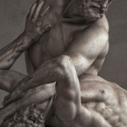 classical statue of wrestling